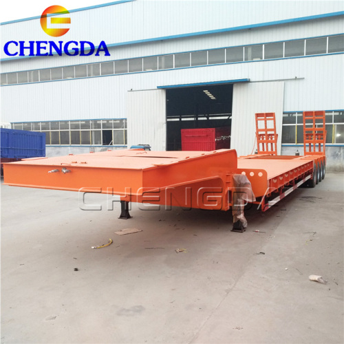 4 Lines 8 Axles Lowbed Semi Trailer