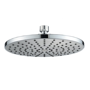Chrome Plastic Round Top Shower Bathroom Rainfall Overhead Shower Head