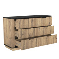 Modern Wood 6-Drawer Storage Solution for Home