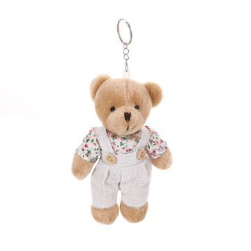 Custom Cartoon Honey Bear Plush Toy - 10cm Bear Keychain and Bag Decoration
