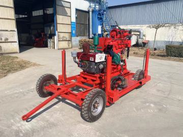 Wheel Trailer Mounted Geotechnical Investigation/Soil Survey/Water Well Borehole Core Drilling Machine