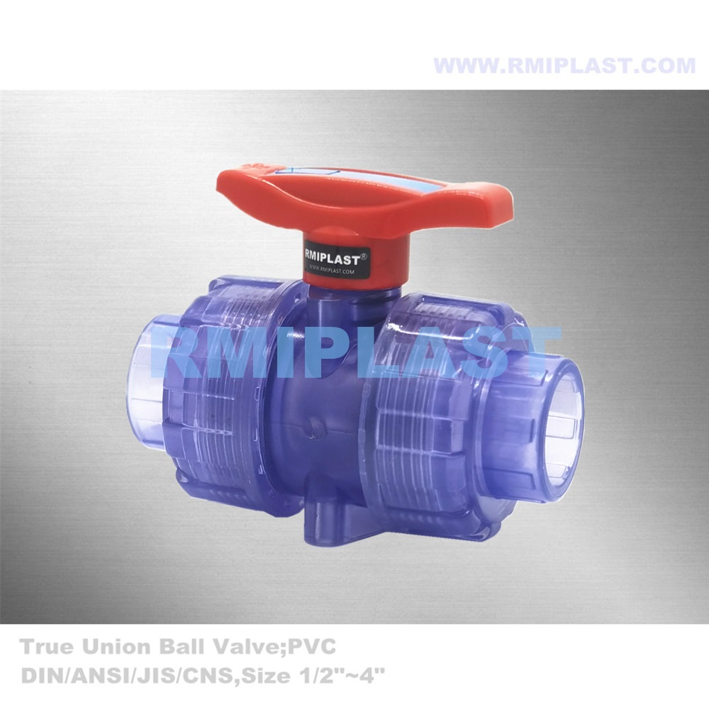 PVC BALL VALVE BODY شفاف