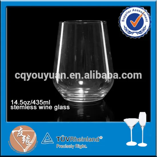 Drinkware soda lime glass 14oz burgundy wine glasses