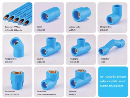 YIFENG PPR-CU Bride Crossing Bridge: Seamless Red Copper Pipe Socket with Copper Core Tube Fittings