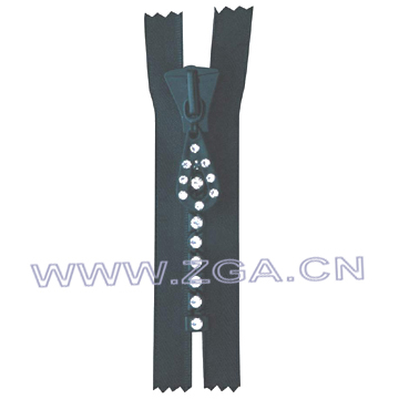 8# Crystal Rhinestone zipper