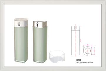 Pretty Square Green Foundation Bottle