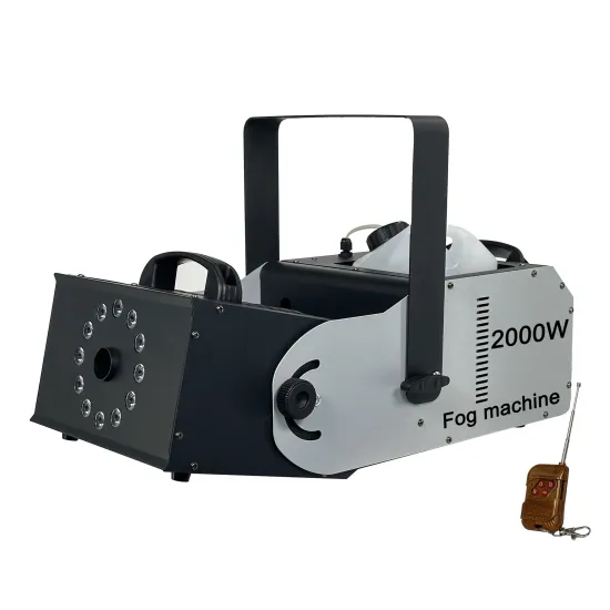 Night Club Wedding Stage: Remote Control DJ Fog Machine 2000W DMX512 LED Smoke Effect