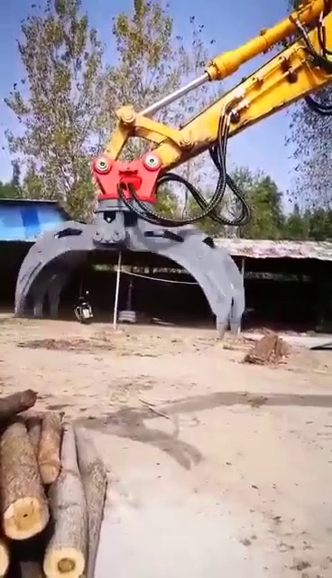 Title: "Automatic Grab Hydraulic Wood Grapple for Industrial Use