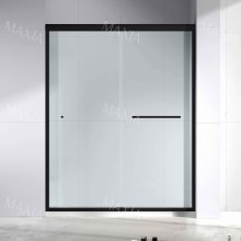 Черная граница двойная активность душевой перегородки