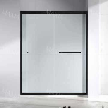 Черная граница двойная активность душевой перегородки