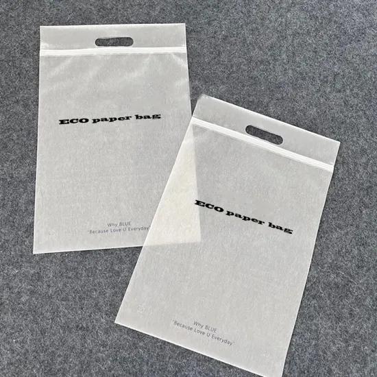Wholesale Recyclable Greaseproof Wax Coated Semi-Translucent Glassine Paper Bag With Handle
