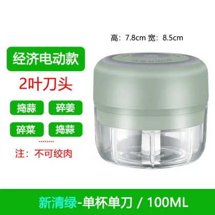 Gloway Mini USB Electric Kitchen Gadget - Onion Crusher, Garlic Mincer, Meat Cutter, Food Chopper for Fruits and Vegetables (100ml/250ml)