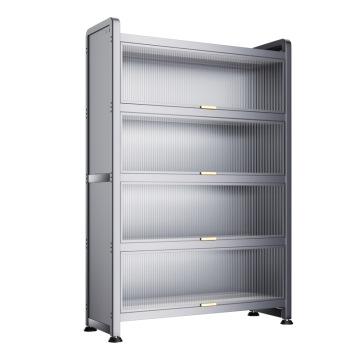 Multi-Story Storage Cabinets with Doors for Home Use