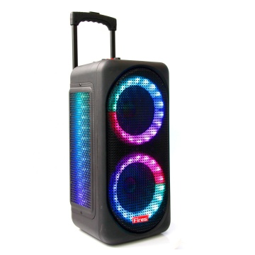 8 Inch Party Box Speaker Trolley Speaker Karaoke Case Plastic Portable Speaker with Mic