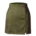 Women's Faux Suede High Waist Skirt