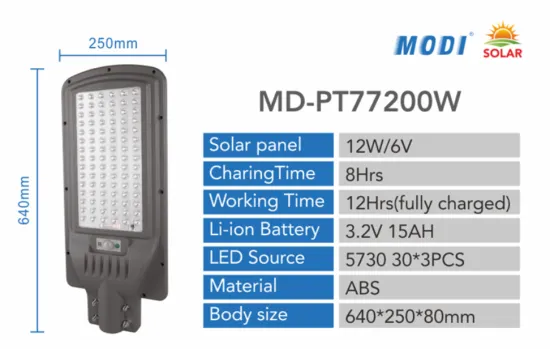 Solar street lights with carton package