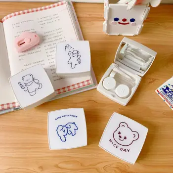 Contact Lens Case Eye Contact Lens Box Women Travel Contact Lenses Case Leakproof Container Lenses Box for Display Box