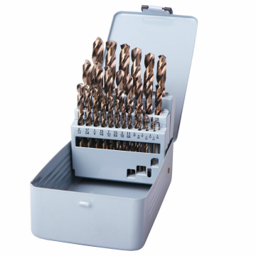 29 ชิ้น M35 Cobalt Twist Bit Set สำหรับการขุดเจาะโลหะ: เครื่องมือความยาว Jobber ความเร็วสูง