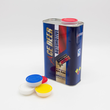 1L Paint tinplate can with plastic cap