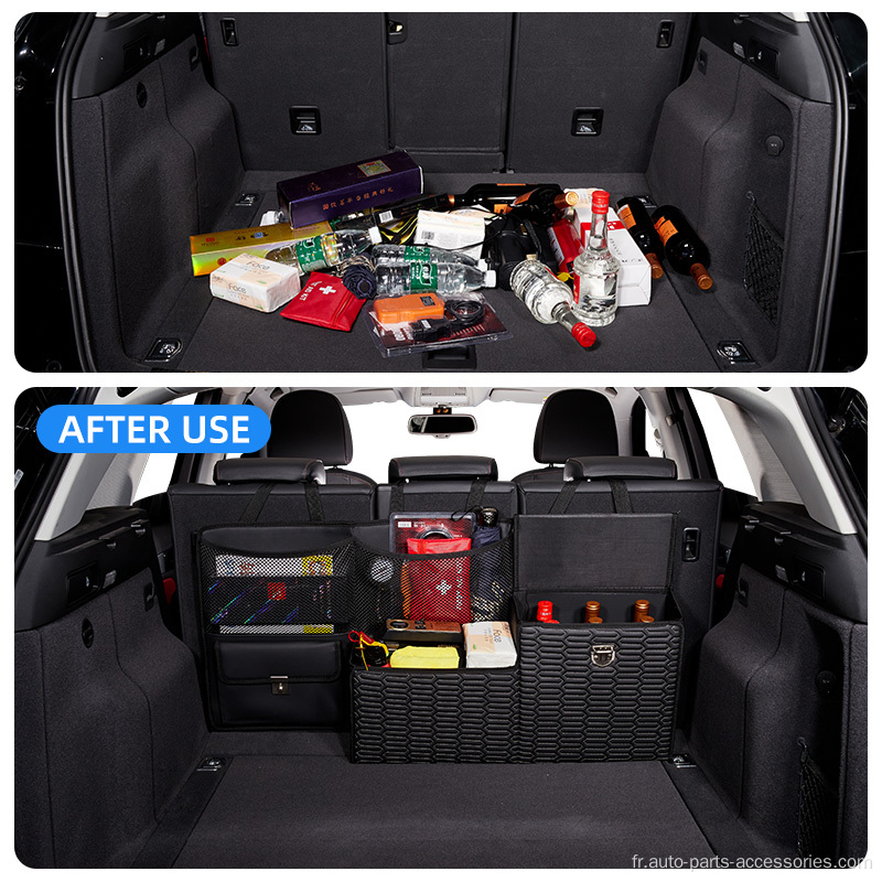 Organisateur de la voiture Storage Big Capacité pliable portable