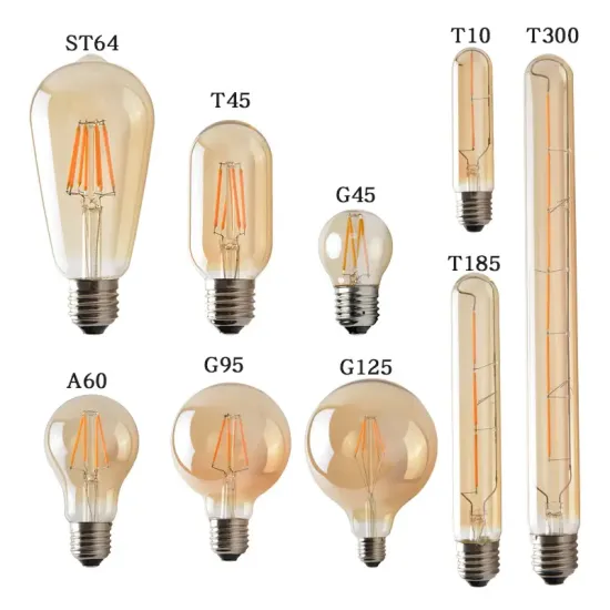 Edison ST64 Dimmable LED Straight Filament Light Bulb