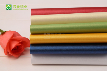 Line Embossing Pearl Pearlized Paper for Box