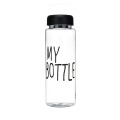 300ml 500ml empty custom logo and colors plastic AS clear sport water bottle