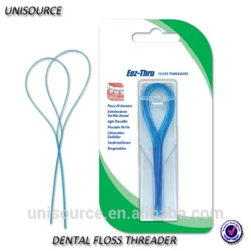 Dental floss aid threader