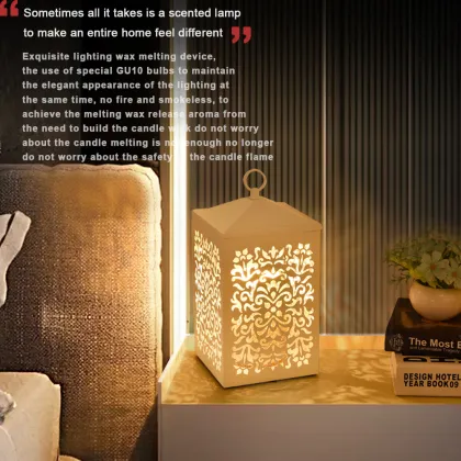 Luxury Night Light Wooden Candle Warmer for Yankee Candles
