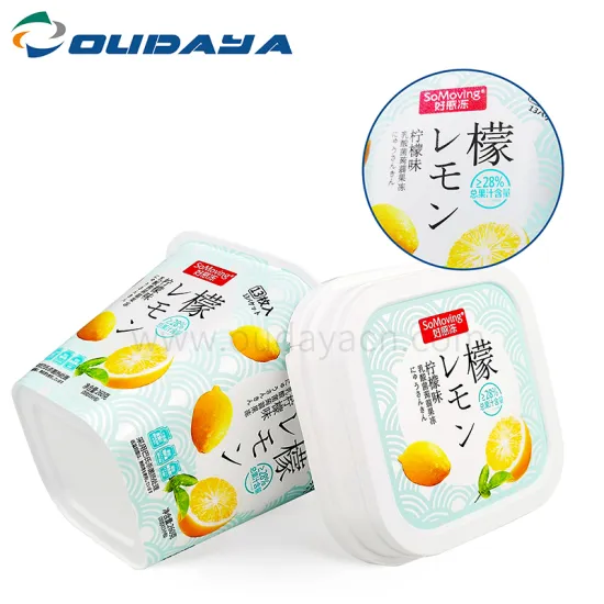 720ml custom packaging logo square plastic box