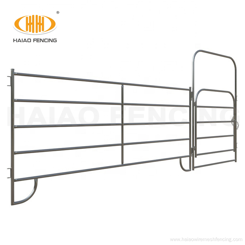 Round steel tube livestock horse corral fence panels