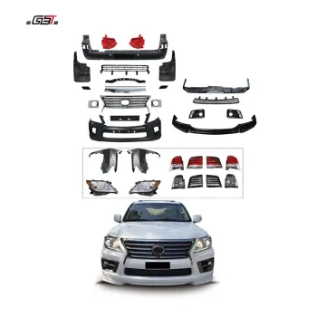 2008-2015 Lexus LX570 GBT 2020 Car Modification Parts Kit: Fender, Grille, Rear Light, and Bumper Facelift