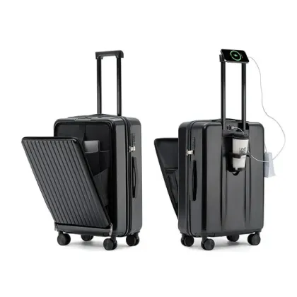 Multifunction Front Opening Luggage Suitcase