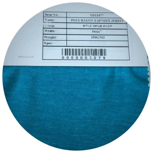 Tessile Rayon Spandex Jersey Poliestere Elasticizzato Tessuti