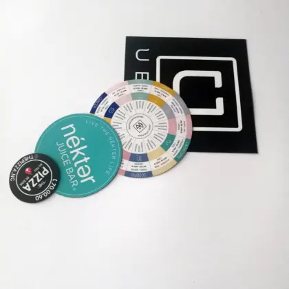 Full color print circle shaped car magnet decal