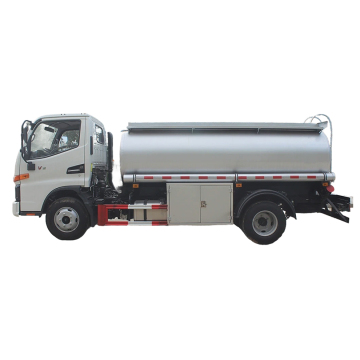 New JAC 6000 Liter Carbon Steel Fuel Tank Truck with European Standard Manhole