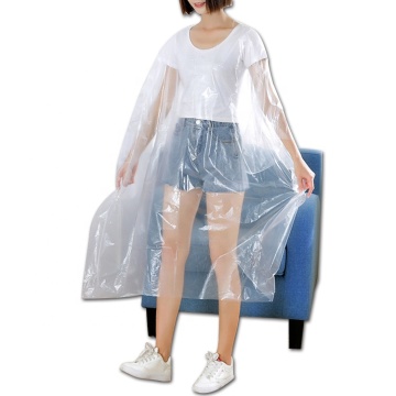 Disposable Waterproof Plastic PE Barber Cape for Salon Use