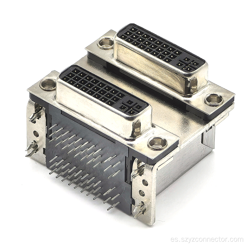 Conector DVI doble Toma DVI-24+5 hembra