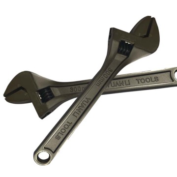 Black nickle Adjustable wrench
