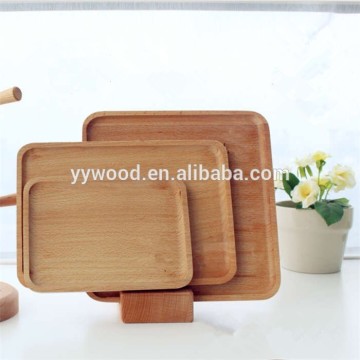 Eco-friendly Beech Wooden Plate/Fruit Serving Plate/Serviing Platter