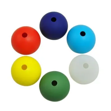 4x Whiskey Ice Ball Chocolate Mold 2.5" Food Grade Silicone Sphere Random Colors 