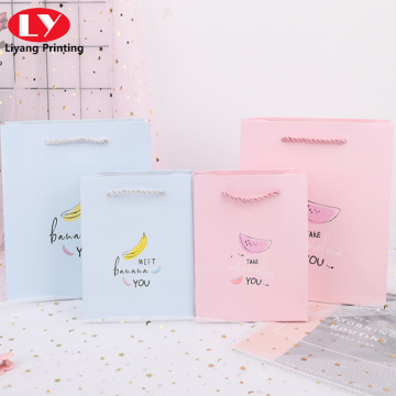 wholesales custom print Colored Contracted style paper bag