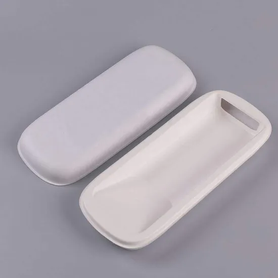 Custom eco friendly bagasse molded cosmetic box packaging
