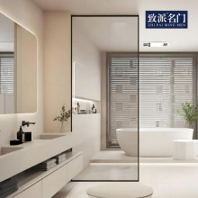 Banyo yeni porselen siyah kapı modern