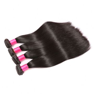 Wholesale china factory natural color long straight human hair bundle