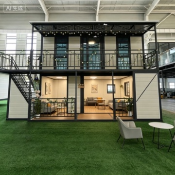 Modular 20ft Folding House with Expandable Rooftop Design