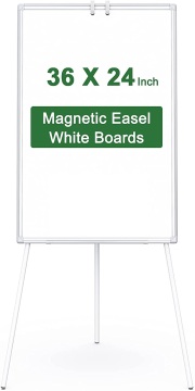 Papan Putih Easel Flipchart Adjustable Tinggi untuk Pejabat