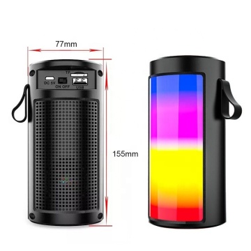 Wireless Bluetooth Speaker with Multi-Color Lights for Outdoor Use