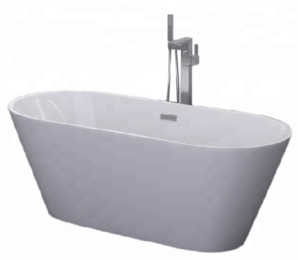 Baignoire auto-autonome en acrylique douche baignoire autonome 1600 mm