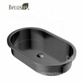 Golden Gunmetal Hotel Basin Sink and Stainless Steel Bathroom Faucet